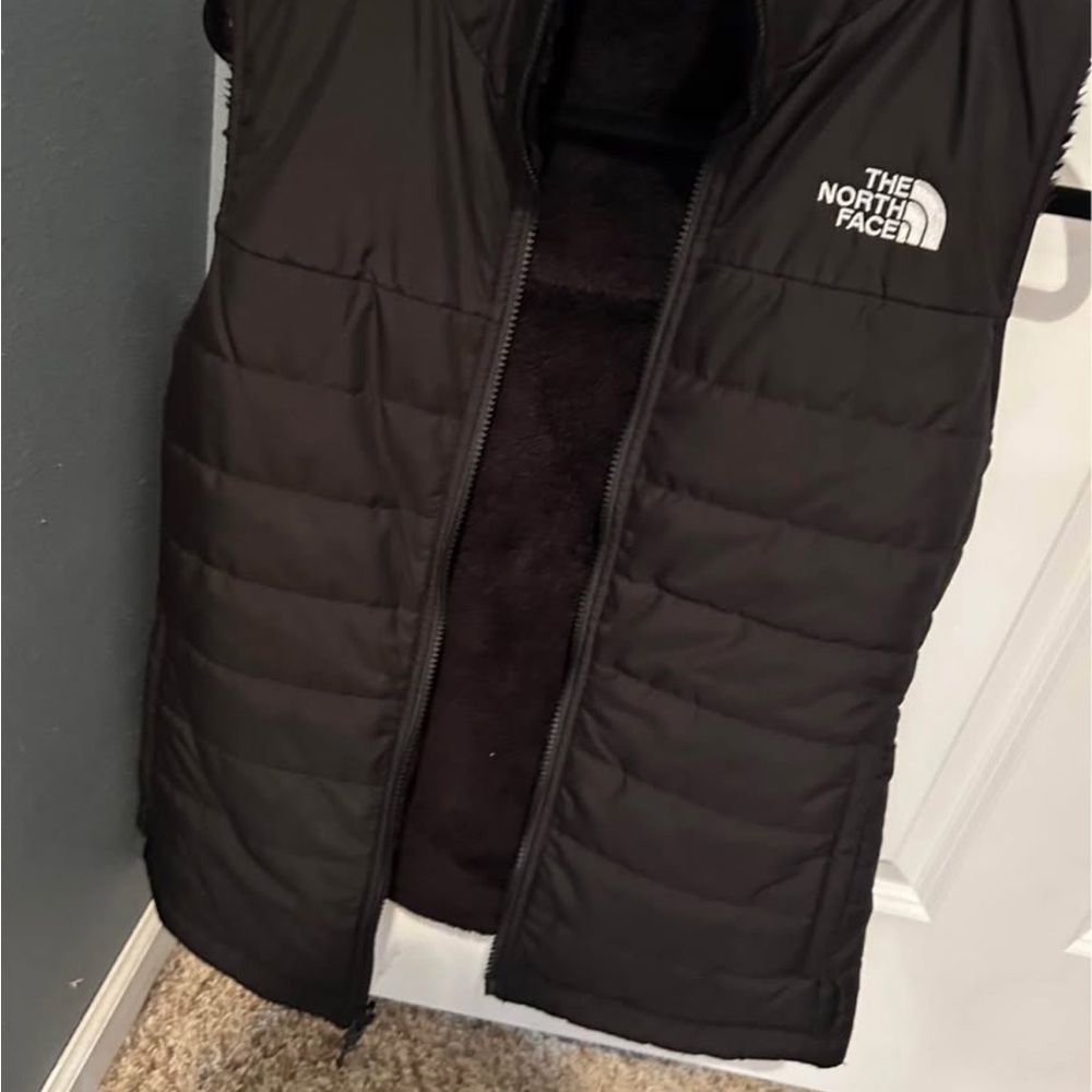 The North Face Charcoal Quilted Vest - Reversible